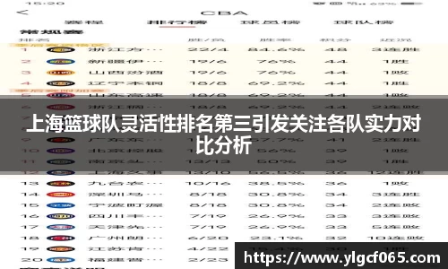 上海篮球队灵活性排名第三引发关注各队实力对比分析
