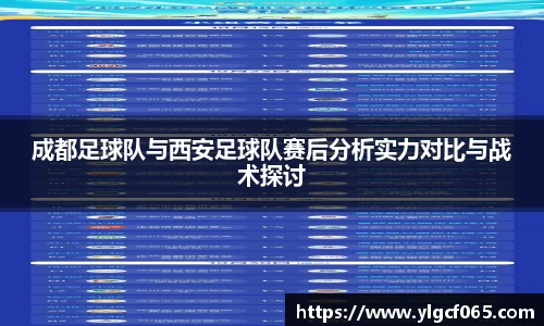 成都足球队与西安足球队赛后分析实力对比与战术探讨